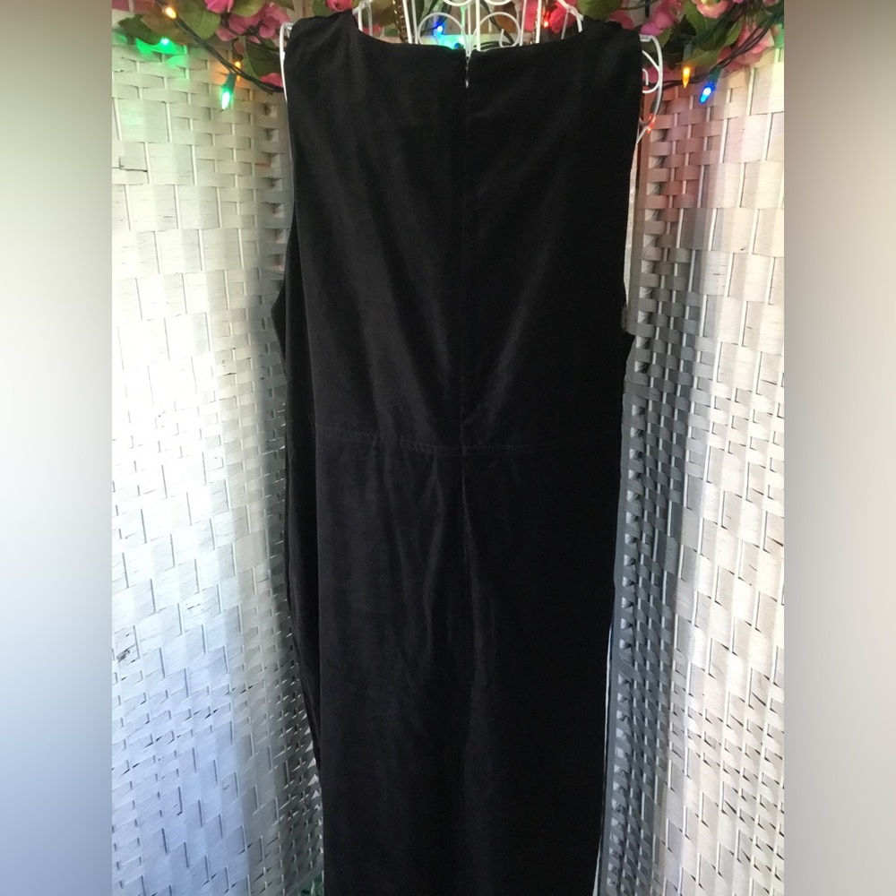 VTG KOOS of Course! Black Velvet / Supersuede Dress 1X  Vintage   New - Picture 7 of 12